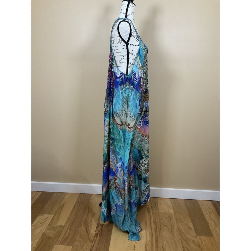 Camilla Silk Embellished Hi-Low Tank Dress – Beautiful-Size XL - Picture 5 of 9